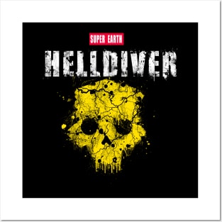 Helldiver splat Posters and Art